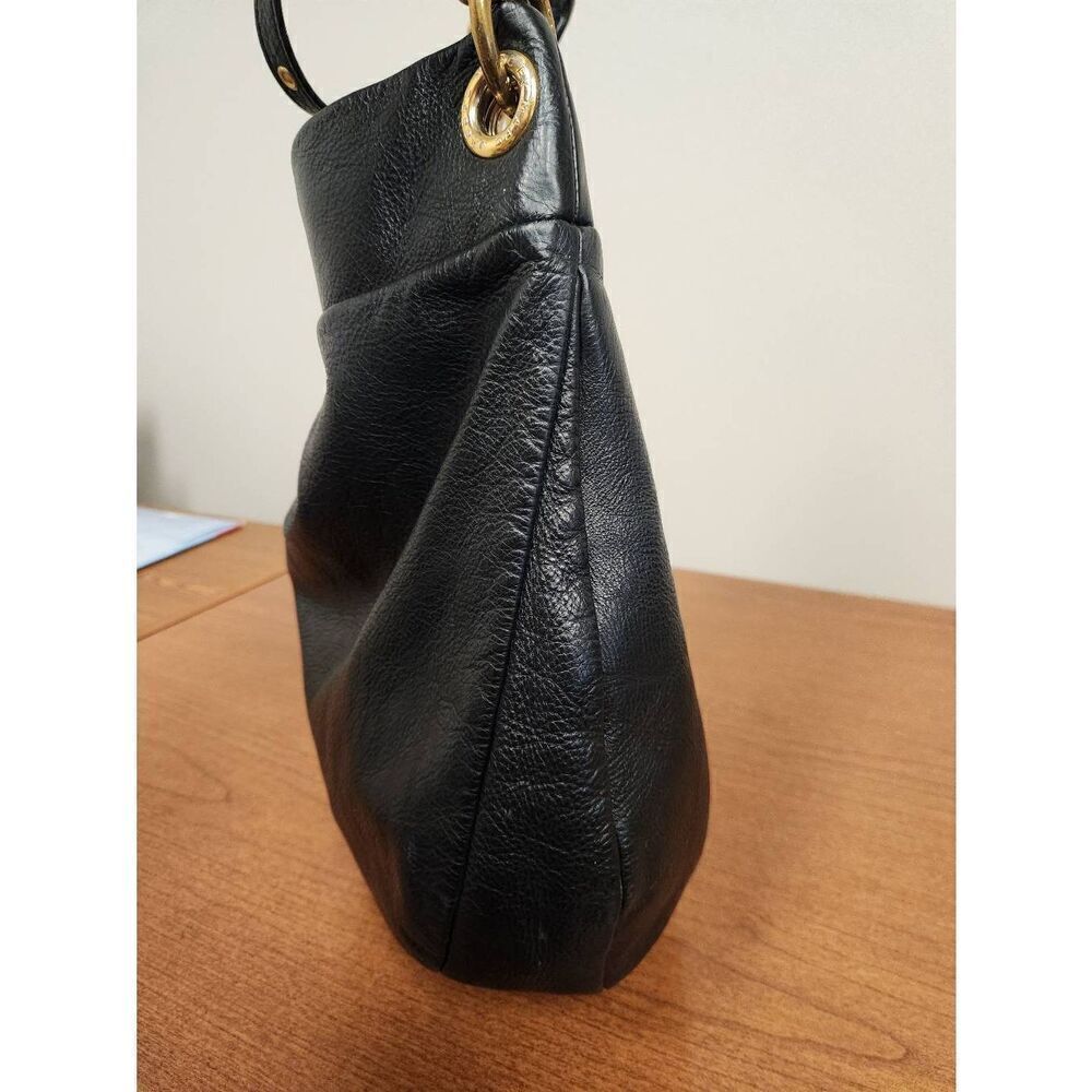 Marc By Marc Jacob's Black Leather hobo bag with Goldtone Hardware shoulder bag - Picture 8 of 10